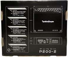 ROCKFORD FOSGATE P200 2 2 CHANNEL CAR AMPLIFIER+AMP KIT  