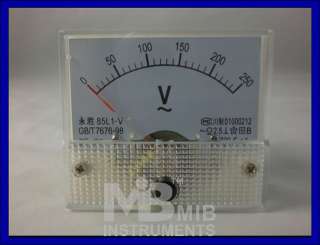Analogue 250V AC Voltage Panel Meter Voltmeter  