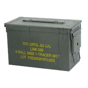 Military Surplus .50 caliber Ammo Cans  Sports 