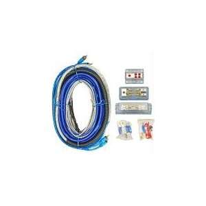   Amplifier Installation Kit   2000 Watt, 4 Gauge Clear blue power cable