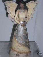 AFRICAN AMERICAN ANGEL BY ELEMENTS ANGEL HOLDING FLOWER  