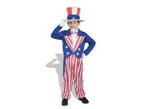    Americana Uncle Sam Patriotic Costume Child Large