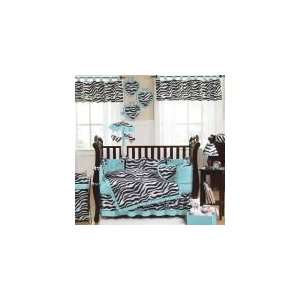   Turquoise 9 Piece Crib Set   Baby Girl Animal Print Bedding Baby