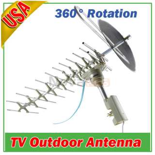  HD OUTDOOR ATTIC ROTOR REMOTE TV ANTENNA w/Infrared Remote Controll