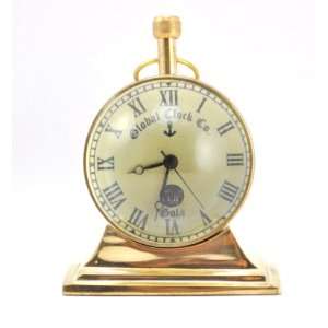  Antique Nautical brass Desk clock 