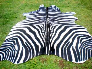 ZEBRA Print/Printed COWHIDE SKIN Rug steer COW HIDE dc3281  