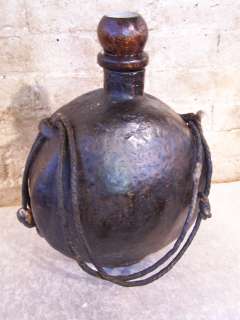 ANTIQUE CHINESE WOODEN WATER BOTTLE  