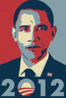 Pro Barack Obama Poster style Bumper Sticker 4 x 6 in. President 2012 