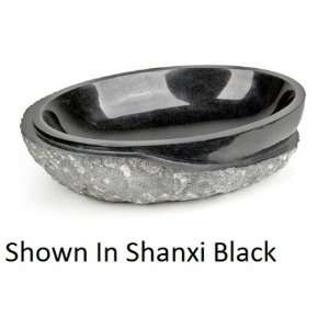   ROM5141 Roma Vessel Sink With Natural Stone Construction & In Antique