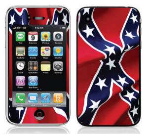 Apple iPhone 3G 3Gs Skin Cover Case Sticker Rebel Flag  
