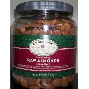 Archer Farms Raw Almonds Unsalted   32 Oz Jar  Grocery 