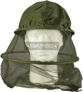 Olive Drab Military Mosquito Hoop Insect Repellent Head Net (Item 