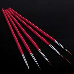 Rose Nail Art Design Pen Painting & Dotting Brush Set  