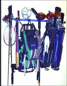 Golf Bag Garage Storage Rack System   Sports Equipment  