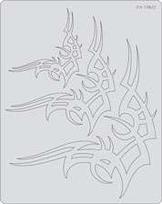 Vandemon Tribal Master II Airbrush Paint Stencil Template Set  