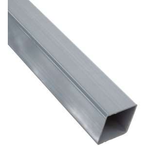 PVC NSF 61 Square Tubing, Gray, 4.72 X 4.72, 0.098 Wall, 48 Length 
