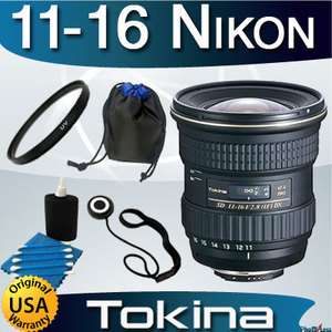   16mm f/2.8 AT X 116 Pro DX Autofocus Lens For Nikon 4 Piece Kit 11 16
