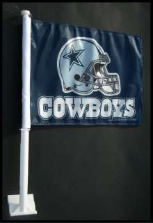 Dallas Cowboys New 2 Sided Car Window Team Flag NFL Football FREE 
