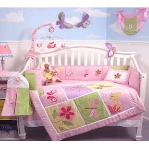  SoHo Butterflies Meadows Baby Crib Nursery Bedding Set 13 