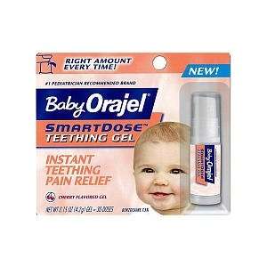  Orajel   Baby SmartDose Teething Gel .2 oz (5.6 g) Health 