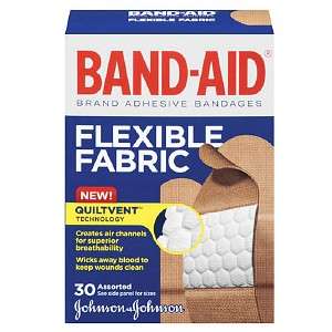 Band Aid Flexible Fabric Bandages 381370044307  