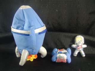 Pottery Barn Kids USA Astronaut Plush Rocket Moon Ship  