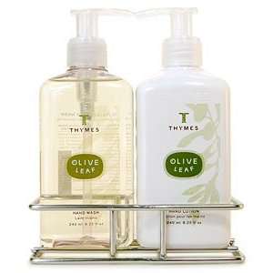 The Thymes Olive Leaf Sink Set with Caddy Beauty