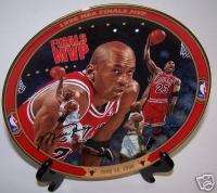 MICHAEL JORDAN BASKETBALL PLATE 1996 NBA FINALS MVP  