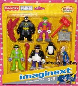 BATMAN imaginext Lot 6 Kohls and Target Exclusive Figures Joker 