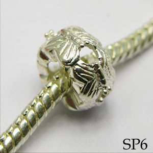 925 silver European Round beads charm for bracelet SP6  