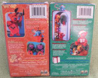 BERRY BEAR CHRISTMAS Set TWO Holiday VHS Big Blue House Halloween 