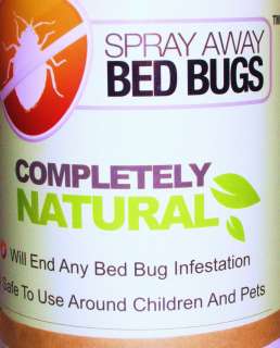 works kills bugs & eggs fast 32 oz SPRAY AWAY BED BUGS safe non toxic 