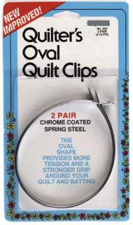   Oval Quilt Clips are the improved version of the round bicycle clips