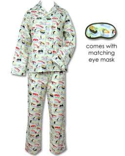 WASABI SUSHI PAJAMAS COTTON, HAVE TO HAVE XS XL, NWT  
