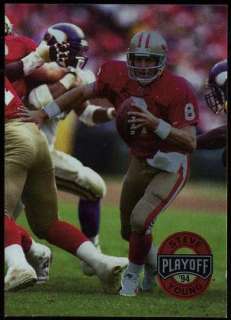 1994 Playoff Steve Young Blank Back Error Card  