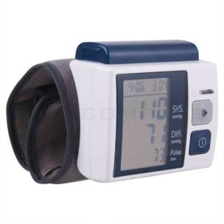 Digital Wrist Blood Pressure & Pulse Rate Monitor  