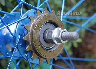Single Speed Fixed Gear Track Wheels Wheelsets Blue  