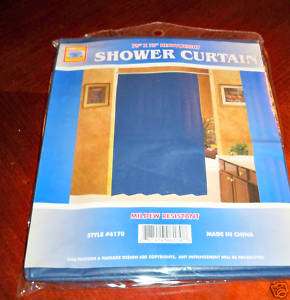 Navy Blue Shower Curtain Liner #6170  