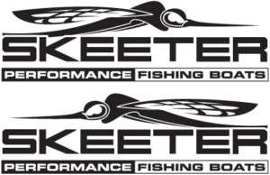 Set of 2 Skeeter Boat Decals 3 Sizes Available  