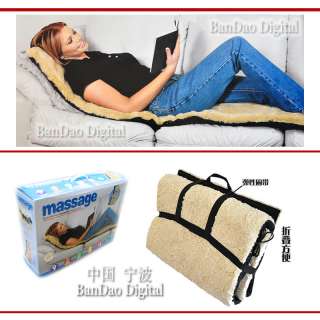 Faux Sheepskin 9 Motor Massage Mat With Soothing Heat  