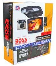 Boss BV9BA 9 Widescreen Car Flip Down Monitor DVD/DVD R//CD/VCD 