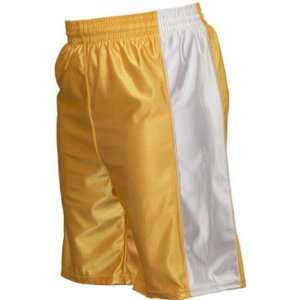  Dazzle Cloth Basketball Shorts Youth/Adult 6 GOLD/WHITE 
