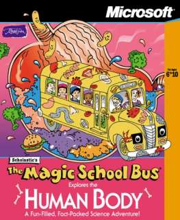 Magic School Bus Explores The Human Body PC CD game  