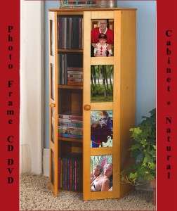 PHOTO Frame CD/DVD Storage CABINET With GLASS DOORS  