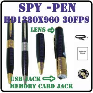 Mini Spy Pen Hidden Covert Camera Video Recorder 30FPS  