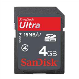 Sandisk 4GB Ultra Class 4 SDHC SD Memory Card + Reader  