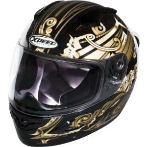   XF708 Sports Bike Racing Motorcycle Helmet   Black / Small Automotive