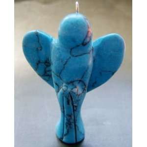    Howlite Turquoise Carved Bird Figurine Pendant 