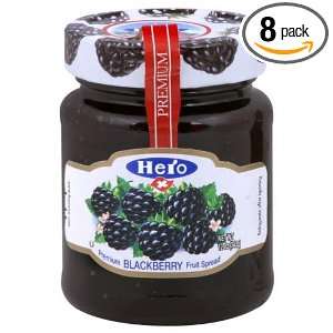 Hero Fruit Spread, Blackberry, 12 Ounce (Pack of 8)  