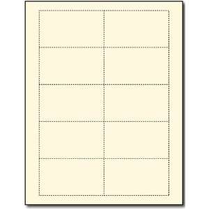  80lb Linen Cream Blank Business Cards   100 Sheets / 1000 